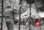 Image of U.S. troops in combat zones watch movies in World War II Pacific theater, 1943, second 46 stock footage video 65675062808