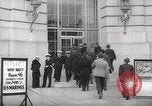 Image of men enlist at US Navy recruitment center in World War 2 San Francisco California USA, 1941, second 5 stock footage video 65675062832