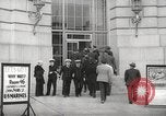 Image of men enlist at US Navy recruitment center in World War 2 San Francisco California USA, 1941, second 6 stock footage video 65675062832