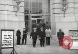Image of men enlist at US Navy recruitment center in World War 2 San Francisco California USA, 1941, second 7 stock footage video 65675062832