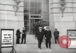 Image of men enlist at US Navy recruitment center in World War 2 San Francisco California USA, 1941, second 8 stock footage video 65675062832