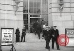 Image of men enlist at US Navy recruitment center in World War 2 San Francisco California USA, 1941, second 9 stock footage video 65675062832