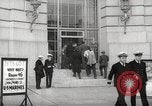 Image of men enlist at US Navy recruitment center in World War 2 San Francisco California USA, 1941, second 10 stock footage video 65675062832
