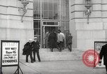 Image of men enlist at US Navy recruitment center in World War 2 San Francisco California USA, 1941, second 11 stock footage video 65675062832