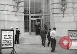 Image of men enlist at US Navy recruitment center in World War 2 San Francisco California USA, 1941, second 15 stock footage video 65675062832