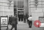Image of men enlist at US Navy recruitment center in World War 2 San Francisco California USA, 1941, second 17 stock footage video 65675062832