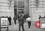 Image of men enlist at US Navy recruitment center in World War 2 San Francisco California USA, 1941, second 18 stock footage video 65675062832