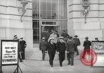 Image of men enlist at US Navy recruitment center in World War 2 San Francisco California USA, 1941, second 21 stock footage video 65675062832