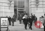 Image of men enlist at US Navy recruitment center in World War 2 San Francisco California USA, 1941, second 22 stock footage video 65675062832