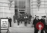 Image of men enlist at US Navy recruitment center in World War 2 San Francisco California USA, 1941, second 24 stock footage video 65675062832