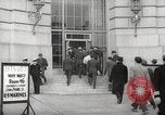 Image of men enlist at US Navy recruitment center in World War 2 San Francisco California USA, 1941, second 25 stock footage video 65675062832