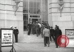 Image of men enlist at US Navy recruitment center in World War 2 San Francisco California USA, 1941, second 27 stock footage video 65675062832