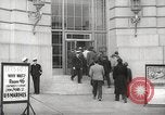 Image of men enlist at US Navy recruitment center in World War 2 San Francisco California USA, 1941, second 28 stock footage video 65675062832