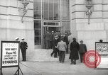 Image of men enlist at US Navy recruitment center in World War 2 San Francisco California USA, 1941, second 29 stock footage video 65675062832
