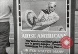 Image of men enlist at US Navy recruitment center in World War 2 San Francisco California USA, 1941, second 33 stock footage video 65675062832