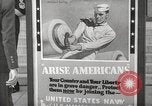 Image of men enlist at US Navy recruitment center in World War 2 San Francisco California USA, 1941, second 34 stock footage video 65675062832