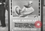 Image of men enlist at US Navy recruitment center in World War 2 San Francisco California USA, 1941, second 35 stock footage video 65675062832