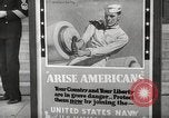 Image of men enlist at US Navy recruitment center in World War 2 San Francisco California USA, 1941, second 37 stock footage video 65675062832