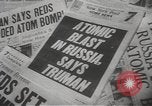 Image of Soviet Union possession of atomic bomb United States USA, 1949, second 8 stock footage video 65675062834