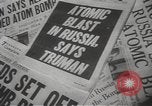 Image of Soviet Union possession of atomic bomb United States USA, 1949, second 9 stock footage video 65675062834