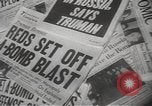 Image of Soviet Union possession of atomic bomb United States USA, 1949, second 12 stock footage video 65675062834