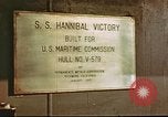 Image of Hannibal Victory ship San Francisco California USA, 1945, second 15 stock footage video 65675062868