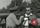 Image of taxicab driver Berlin Germany, 1959, second 25 stock footage video 65675062920