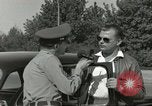 Image of taxicab driver Berlin Germany, 1959, second 26 stock footage video 65675062920