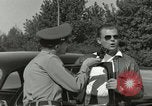 Image of taxicab driver Berlin Germany, 1959, second 28 stock footage video 65675062920