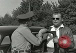Image of taxicab driver Berlin Germany, 1959, second 46 stock footage video 65675062920