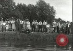 Image championnat de natation junior Holland Hollande, 1955, de la seconde 25 séquences d'archives historiques vidéo 65675062936