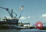 Standbild USS Nevada verlassen drydock nach Reparaturen Pearl Harbor Hawaii USA, 1942, aus Sekunde 23 historischem Filmmaterial Videoclip 65675062939