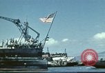 Standbild USS Nevada verlassen drydock nach Reparaturen Pearl Harbor Hawaii USA, 1942, aus Sekunde 25 historischem Filmmaterial Videoclip 65675062939