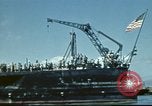Standbild USS Nevada verlassen drydock nach Reparaturen Pearl Harbor Hawaii USA, 1942, aus Sekunde 32 historischem Filmmaterial Videoclip 65675062939