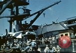 Standbild USS Nevada verlassen drydock nach Reparaturen Pearl Harbor Hawaii USA, 1942, aus Sekunde 45 historischem Filmmaterial Videoclip 65675062939
