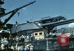 Standbild USS Nevada verlassen drydock nach Reparaturen Pearl Harbor Hawaii USA, 1942, aus Sekunde 47 historischem Filmmaterial Videoclip 65675062939