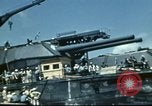 Standbild USS Nevada verlassen drydock nach Reparaturen Pearl Harbor Hawaii USA, 1942, aus Sekunde 48 historischem Filmmaterial Videoclip 65675062939