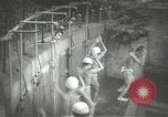Image of Japanese schoolboys in gymnasium Japan, 1939, second 10 stock footage video 65675062945