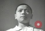 Image of Japanese schoolboys in gymnasium Japan, 1939, second 31 stock footage video 65675062945