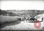 Standbild kleiner Junge zu Fuß und mit Kamelen Amman Transjordan, 1945, aus Sekunde 3 historischem Filmmaterial Videoclip 65675062976
