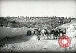 Standbild kleiner Junge zu Fuß und mit Kamelen Amman Transjordan, 1945, aus Sekunde 6 historischem Filmmaterial Videoclip 65675062976