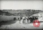 Standbild kleiner Junge zu Fuß und mit Kamelen Amman Transjordan, 1945, aus Sekunde 8 historischem Filmmaterial Videoclip 65675062976
