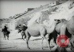 Standbild kleiner Junge zu Fuß und mit Kamelen Amman Transjordan, 1945, aus Sekunde 22 historischem Filmmaterial Videoclip 65675062976