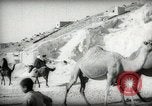 Standbild kleiner Junge zu Fuß und mit Kamelen Amman Transjordan, 1945, aus Sekunde 23 historischem Filmmaterial Videoclip 65675062976