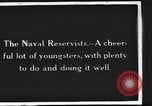 Standbild United States Naval Reservisten Ausbildung für Ersten Weltkrieg Illinois United States USA, 1917, aus Sekunde 1 historischem Filmmaterial Videoclip 65675063010