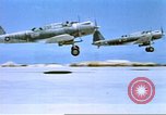 Image of Japanese planes bombing Midway Island in World War II Midway Island, 1942, second 27 stock footage video 65675063019