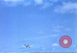 Image of Japanese planes bombing Midway Island in World War II Midway Island, 1942, second 34 stock footage video 65675063019