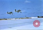 Image of Japanese planes bombing Midway Island in World War II Midway Island, 1942, second 38 stock footage video 65675063019
