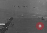 Image of USS Enterprise (CV-6) battling Japanese warplanes Pacific Ocean, 1942, second 26 stock footage video 65675063020