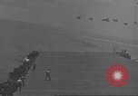 Image of USS Enterprise (CV-6) battling Japanese warplanes Pacific Ocean, 1942, second 29 stock footage video 65675063020